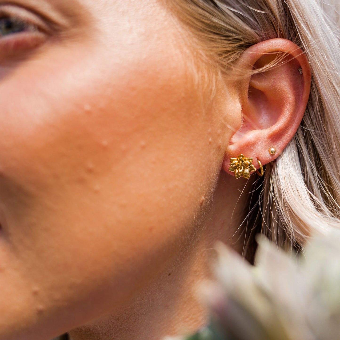 Funkii Succulent Earrings